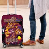 NAIDOC Week Brisbane Lions Luggage Cover Australian Aboriginal Art DT05