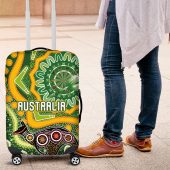 Australia Darts Luggage Cover Aboriginal Dot Art Boomerang Indigenous Style Graphic LT03