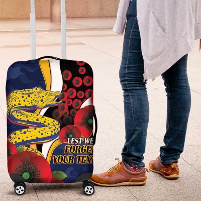 Parramatta Eels ANZAC Personalised Luggage Cover Lest We Forget Poppy Camo LT9