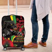 Penrith Panthers ANZAC Personalised Luggage Cover Lest We Forget Poppy Camo LT9