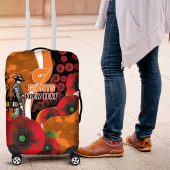 Greater Giants ANZAC Personalised Luggage Cover Lest We Forget Poppy Camo LT9
