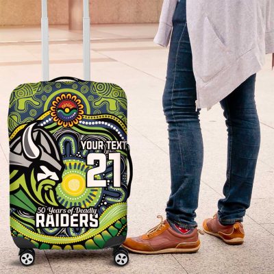 Custom Canberra Honouring First Nations Luggage Cover NAIDOC 2026 Deadly 50 Years LT9