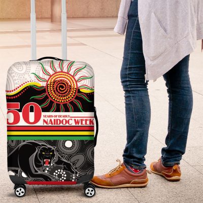 Panthers NAIDOC Week Luggage Cover Aboriginal Torres Strait Islanders Vibe LT9