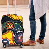Roosters NAIDOC Week 2026 Personalised Luggage Cover 50 Years of Deadly Aboriginal Art LT14