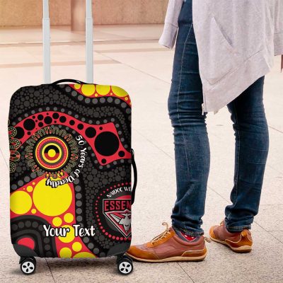 Essendon Bombers NAIDOC Week 2026 Personalised Luggage Cover 50 Years of Deadly Aboriginal Art LT14