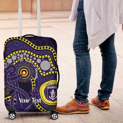 Dockers NAIDOC Week 2026 Personalised Luggage Cover 50 Years of Deadly Aboriginal Art LT14