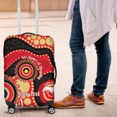 Dolphins NAIDOC Week 2026 Personalised Luggage Cover 50 Years of Deadly Aboriginal Art LT14