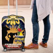 Personalised Cowboys Rugby ANZAC Day Luggage Cover Last Post Poppy We Will Remember Them LT14