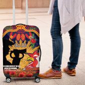 Personalised Roosters Rugby ANZAC Day Luggage Cover Last Post Poppy We Will Remember Them LT14
