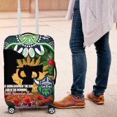 Personalised Raiders Rugby ANZAC Day Luggage Cover Last Post Poppy We Will Remember Them LT14