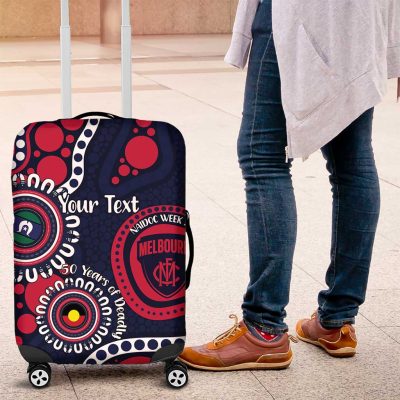 Melbourne NAIDOC Week 2026 Personalised Luggage Cover 50 Years of Deadly Aboriginal Art LT14