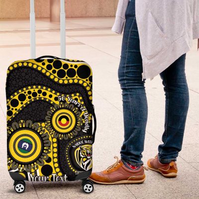 Richmond NAIDOC Week 2026 Personalised Luggage Cover 50 Years of Deadly Aboriginal Art LT14