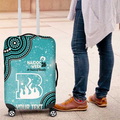 Brisbane Heat NAIDOC Week 2026 Custom Luggage Cover 50 Years Deadly Indigenous Art Glitter Effect LT14