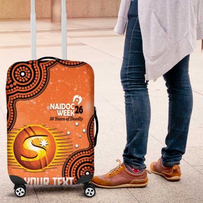 Perth Scorchers NAIDOC Week 2026 Custom Luggage Cover 50 Years Deadly Indigenous Art Glitter Effect LT14