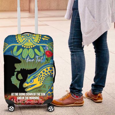 Personalised Parramatta Eels Rugby ANZAC Day Luggage Cover Last Post Poppy We Will Remember Them LT14