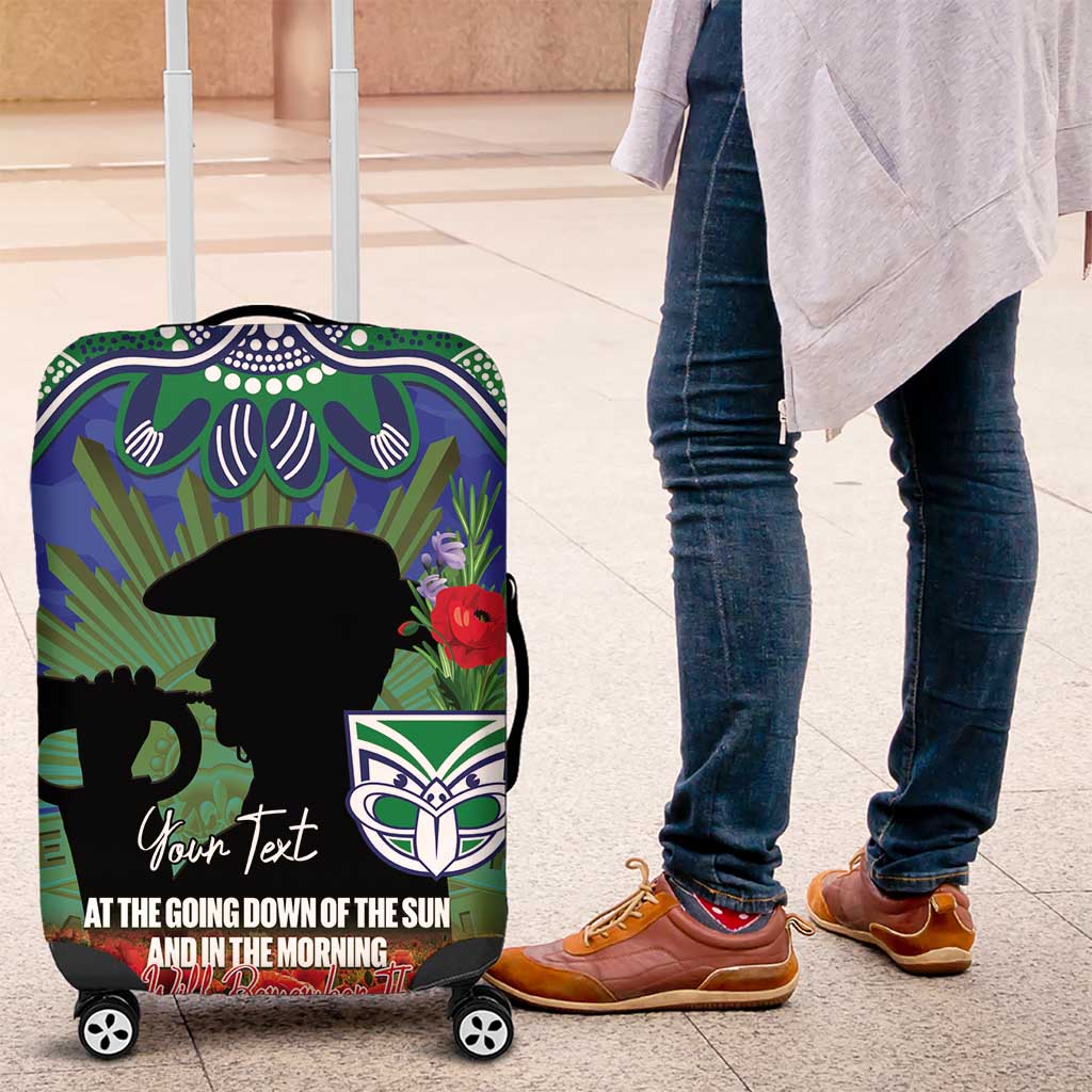 Personalised NZ Warriors Rugby ANZAC Day Luggage Cover Last Post Poppy We Will Remember Them LT14 Personalised NZ Warriors Rugby ANZAC Day Luggage Cover Last Post Poppy We Will Remember Them LT14