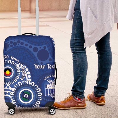 Kangaroos NAIDOC 2026 Personalised Luggage Cover 50 Years of Deadly Aboriginal Art LT14