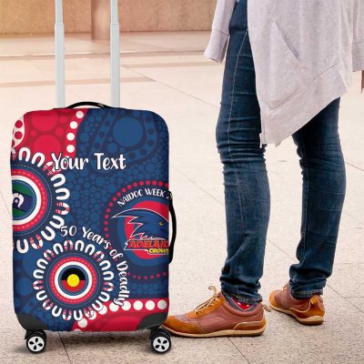 Adelaide Crows NAIDOC 2026 Personalised Luggage Cover 50 Years of Deadly Aboriginal Art LT14