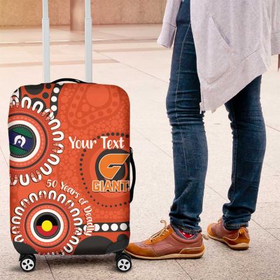Giants NAIDOC 2026 Personalised Luggage Cover 50 Years of Deadly Aboriginal Art LT14