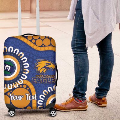 Eagles NAIDOC 2026 Personalised Luggage Cover 50 Years of Deadly Aboriginal Art LT14