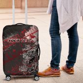 Personalised Cycling New Zealand Luggage Cover Aotearoa Pride Sportswear LT22