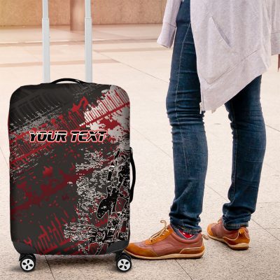 Personalised Cycling New Zealand Luggage Cover Aotearoa Pride Sportswear LT22