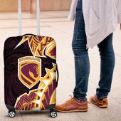 Brisbane Broncos Luggage Cover Polynesian Tribal Tattoo Pacific Sport Art TS04