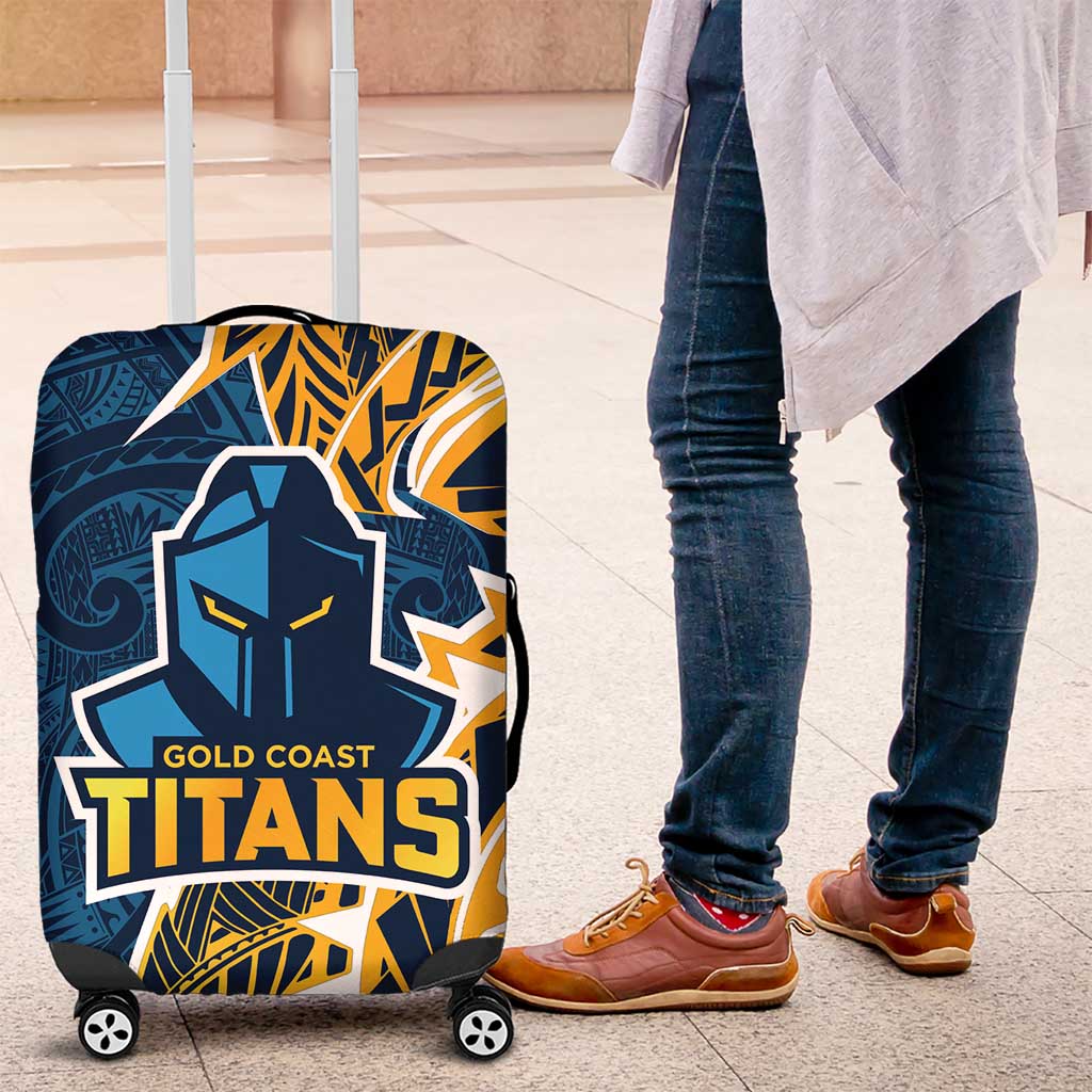 Gold Coast Titans Luggage Cover Polynesian Tribal Tattoo Pacific Sport Art TS04 Gold Coast Titans Luggage Cover Polynesian Tribal Tattoo Pacific Sport Art TS04
