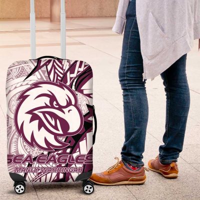 Sea Eagles Luggage Cover Polynesian Tribal Tattoo Pacific Sport Art TS04