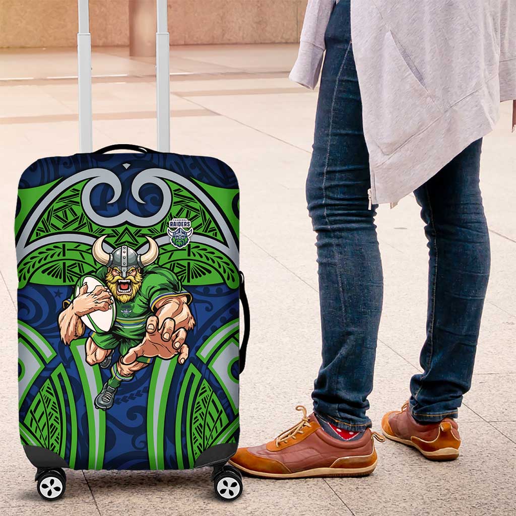 Canberra Raiders Rugby Luggage Cover Polynesian Tribal Viking Warrior Green Blue Pattern TS04 Canberra Raiders Rugby Luggage Cover Polynesian Tribal Viking Warrior Green Blue Pattern TS04