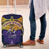Personalized Melbourne Storm Luggage Cover Polynesian Tribal Pattern Style TS04