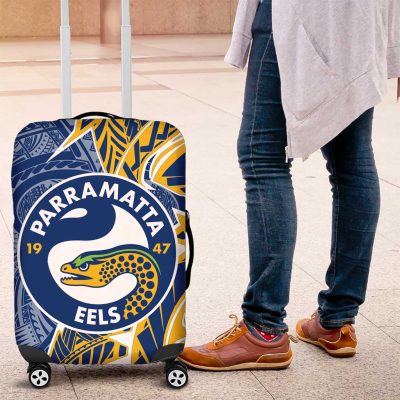 Parramatta Eels Luggage Cover Polynesian Tribal Tattoo Pacific Sport Art TS04