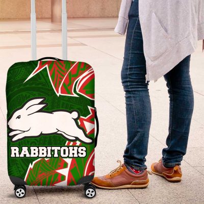 South Sydney Rabbitohs Luggage Cover Polynesian Tribal Tattoo Pacific Sport Art TS04