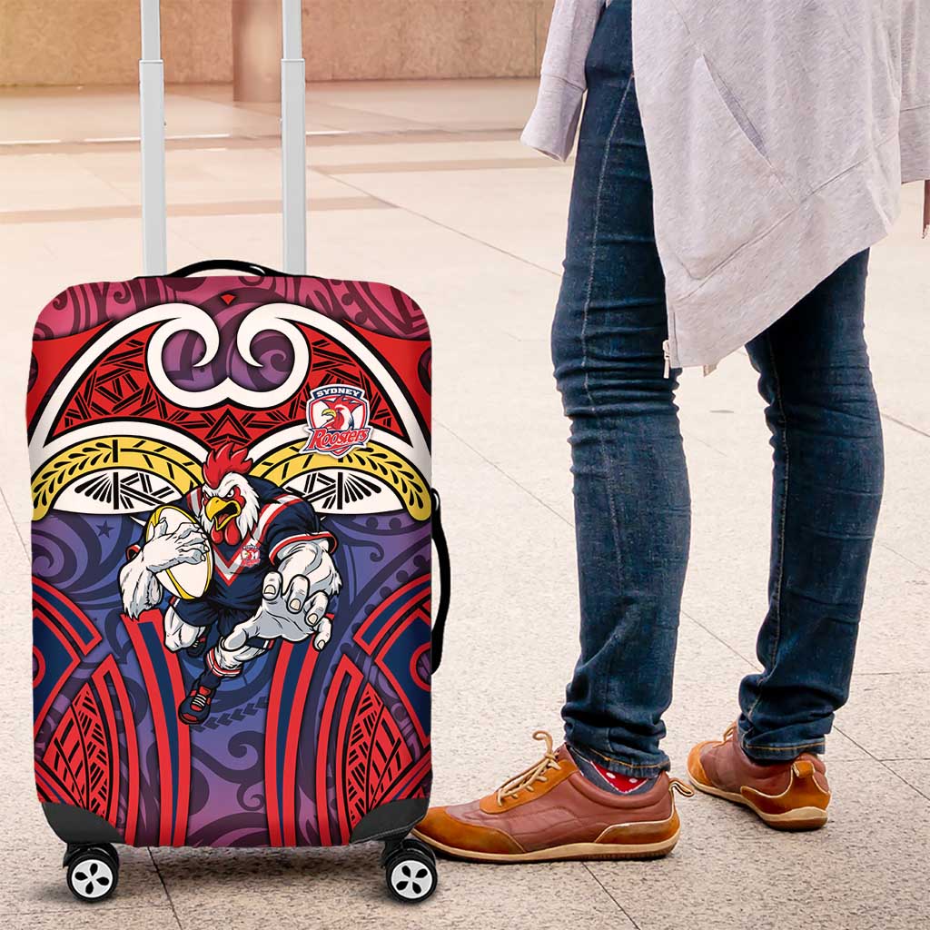 Sydney Roosters Rugby Luggage Cover Polynesian Tribal Rooster Warrior Red Blue Pattern TS04 Sydney Roosters Rugby Luggage Cover Polynesian Tribal Rooster Warrior Red Blue Pattern TS04