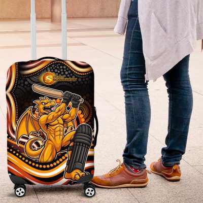 Perth Scorchers Cricket Luggage Cover Australian Cricket Mascot - Modern Indigenous Style TS04