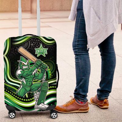 Melbourne Stars Cricket Luggage Cover Australian Cricket Mascot - Modern Indigenous Style TS04