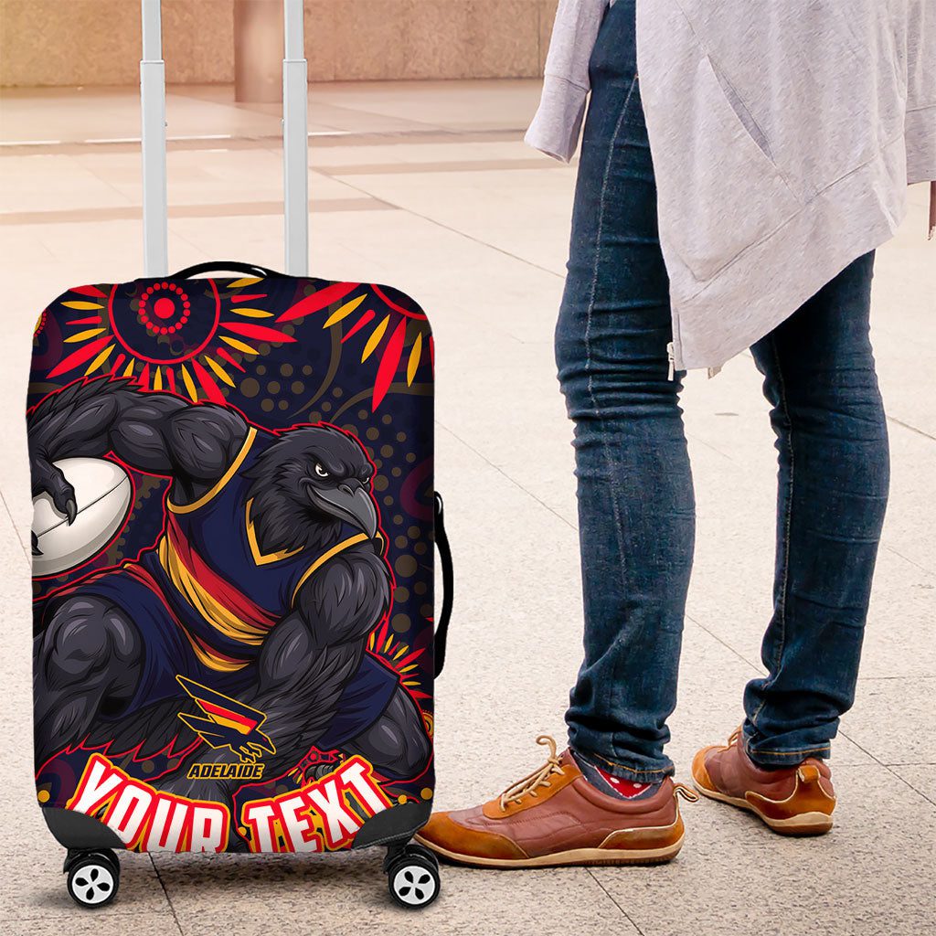 Personalized Adelaide Crows AFL Mascot Luggage Cover Aboriginal Dot Art - Dreamtime Football Mascot TS04 Personalized Adelaide Crows AFL Mascot Luggage Cover Aboriginal Dot Art - Dreamtime Football Mascot TS04