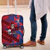 Newcastle Knights Rugby Luggage Cover Fierce Mascot Geometric Tribal Art TS04