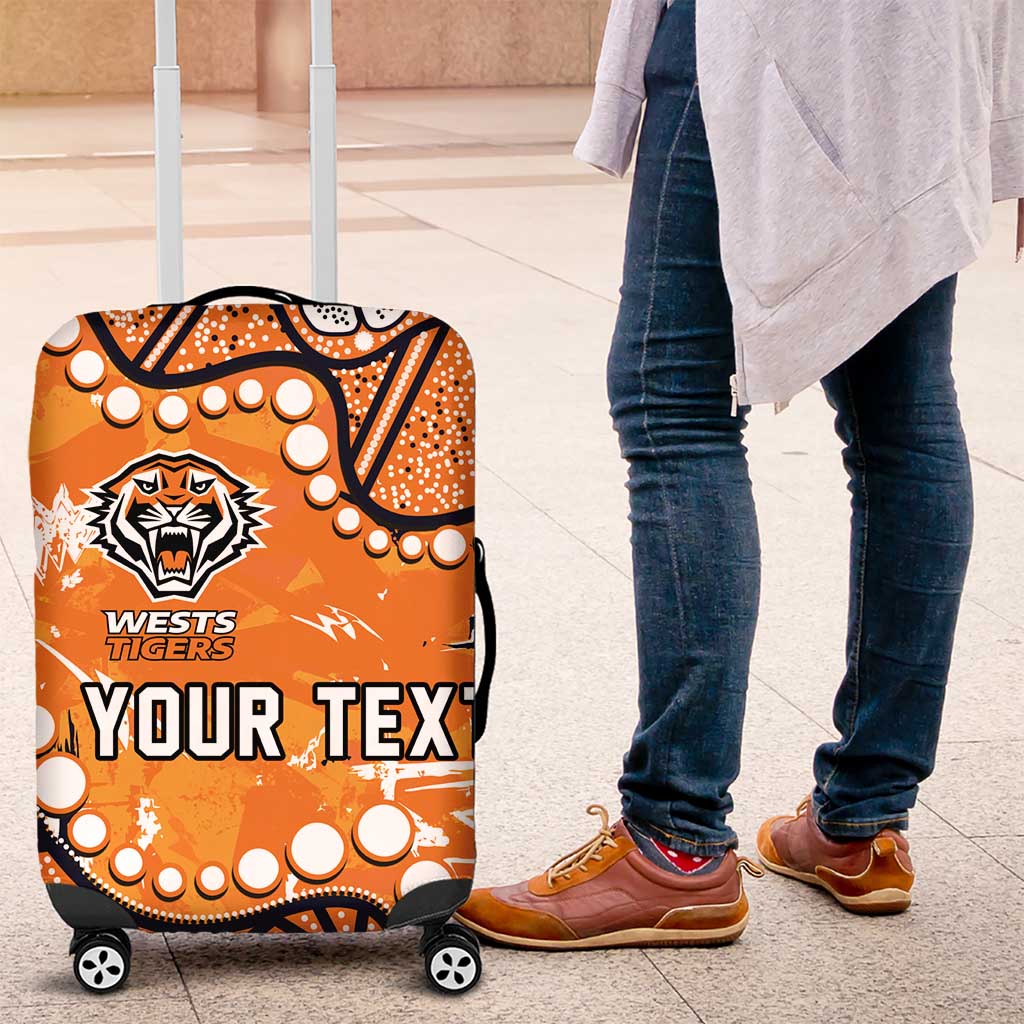 Personalized Wests Tigers Luggage Cover Aboriginal Pattern with Graffiti Style Design TS04 Personalized Wests Tigers Luggage Cover Aboriginal Pattern with Graffiti Style Design TS04