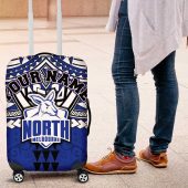 Personalized North Melbourne Kangaroos Luggage Cover Polynesian Tribal Pattern Heritage Football TS04
