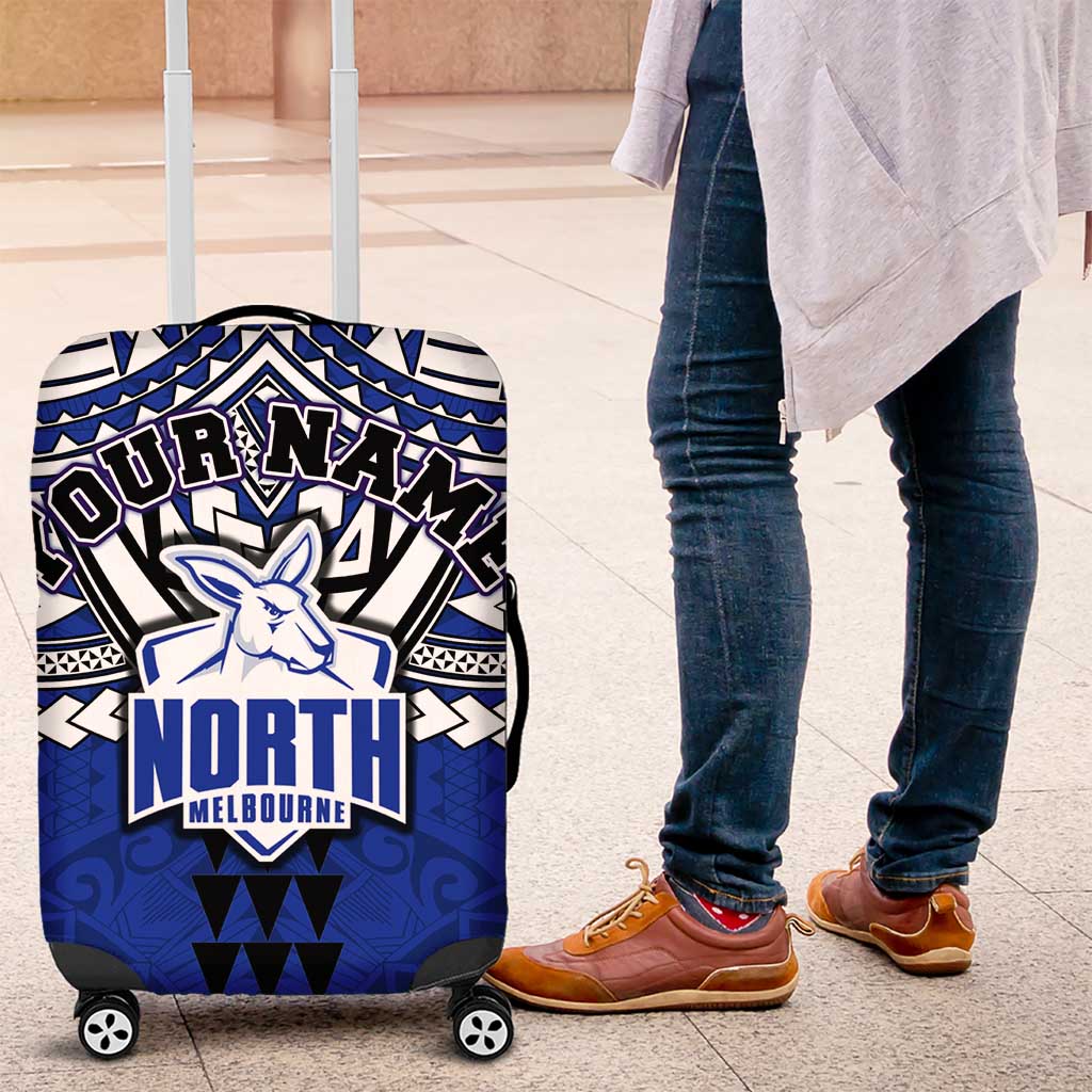 Personalized North Melbourne Kangaroos Luggage Cover Polynesian Tribal Pattern Heritage Football TS04 Personalized North Melbourne Kangaroos Luggage Cover Polynesian Tribal Pattern Heritage Football TS04