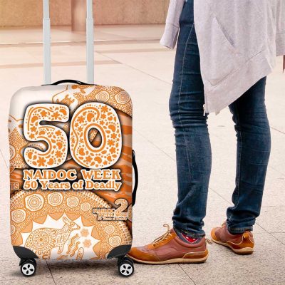 GWS Giants NAIDOC Week 2026 Luggage Cover Australian Aboriginal Dot Art Dreamtime Pattern Style TS04