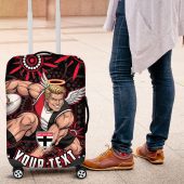 Personalized St Kilda Saints Footy Mascot Luggage Cover Aboriginal Dot Art - Dreamtime Football Mascot TS04