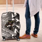 Penrith Panthers Rugby Luggage Cover Fierce Mascot Geometric Tribal Art TS04