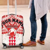 Personalized Sydney Swans Luggage Cover Polynesian Tribal Pattern Heritage Football TS04