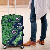 Canberra Raiders NAIDOC Week 2026 Luggage Cover Aboriginal Lizard Dot Painting - 50 Years of Deadly TS04