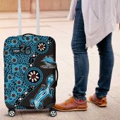 Cronulla-Sutherland Sharks NAIDOC Week 2026 Luggage Cover Aboriginal Lizard Dot Painting - 50 Years of Deadly TS04