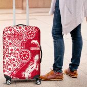 Dolphins NRL NAIDOC Week 2026 Luggage Cover Aboriginal Lizard Dot Painting - 50 Years of Deadly TS04