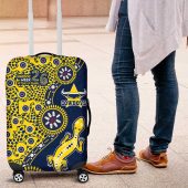 North Queensland Cowboys NAIDOC Week 2026 Luggage Cover Aboriginal Lizard Dot Painting - 50 Years of Deadly TS04