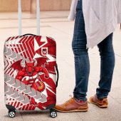 St George Illawarra Dragons Rugby Luggage Cover Fierce Mascot Geometric Tribal Art TS04